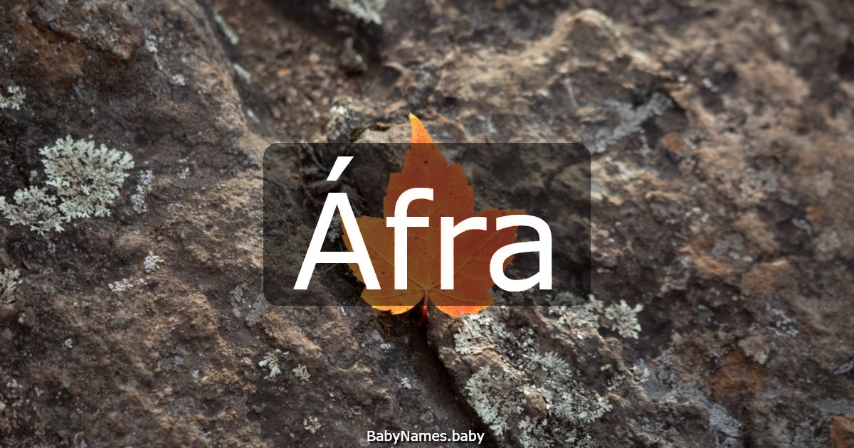Áfra