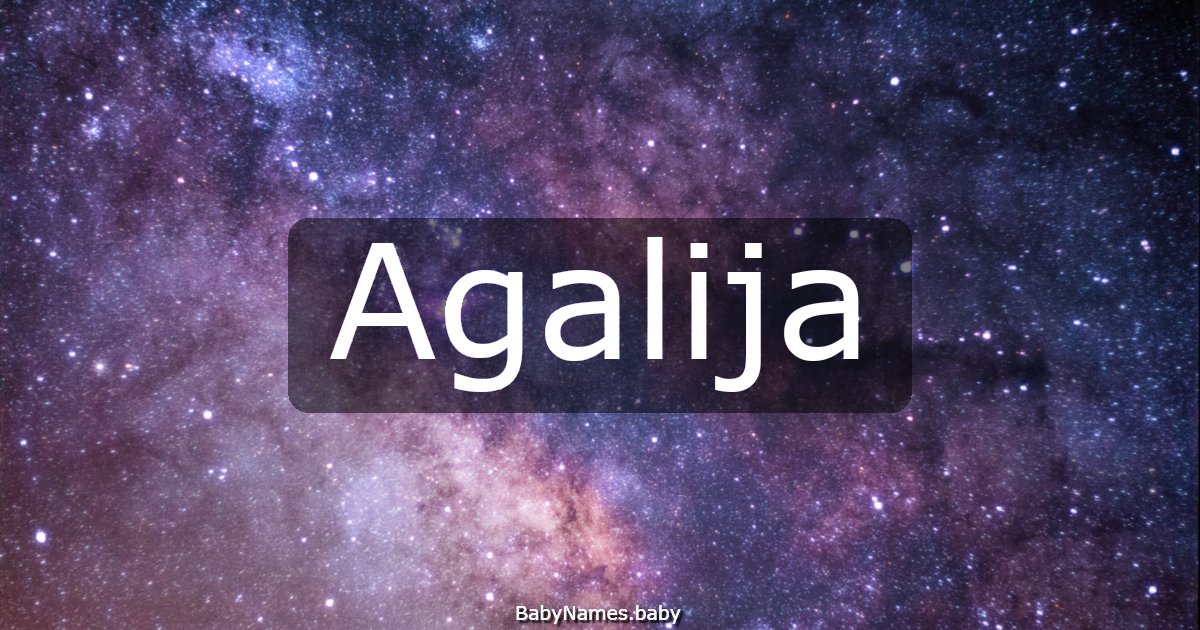 Agalija