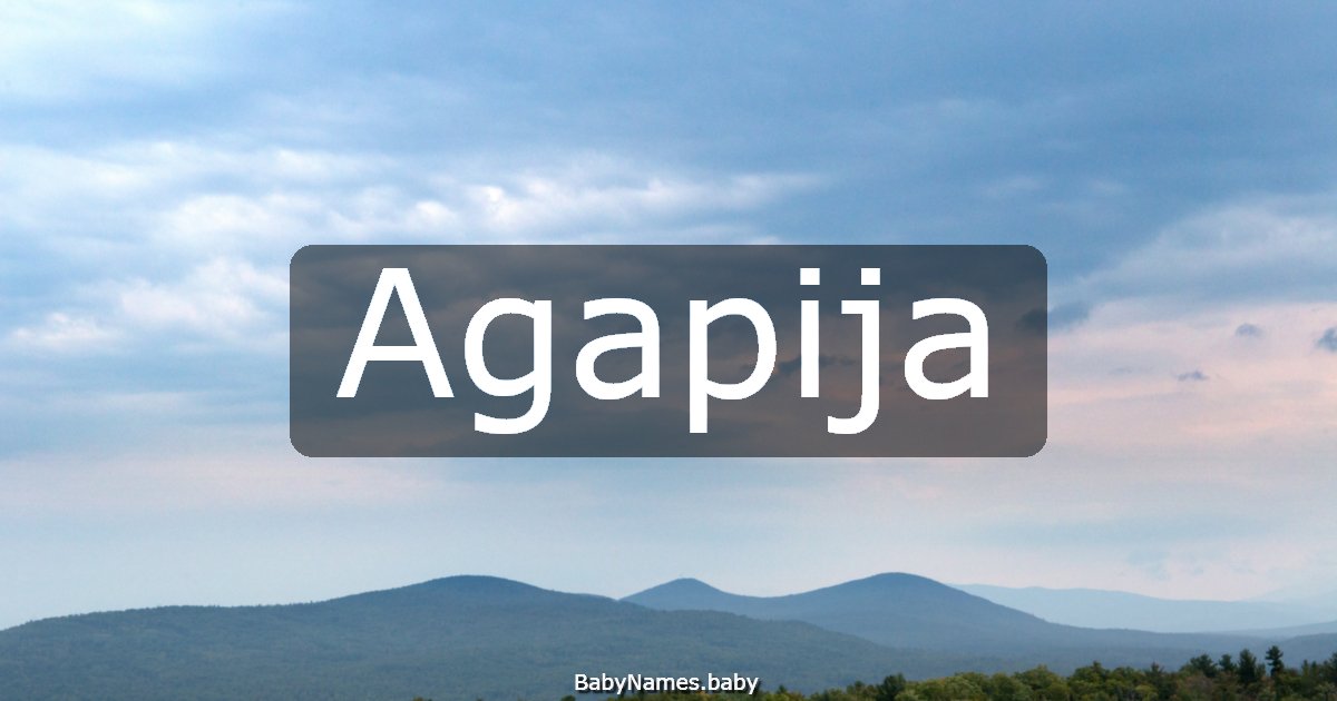Agapija