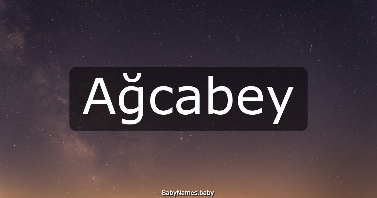 Ağcabey
