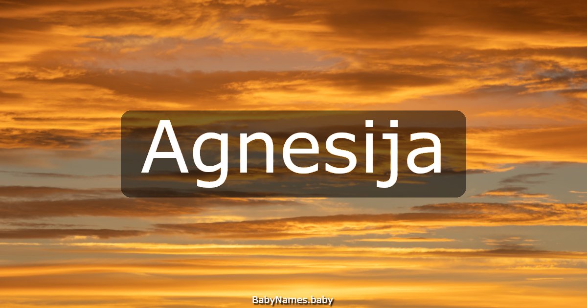 Agnesija