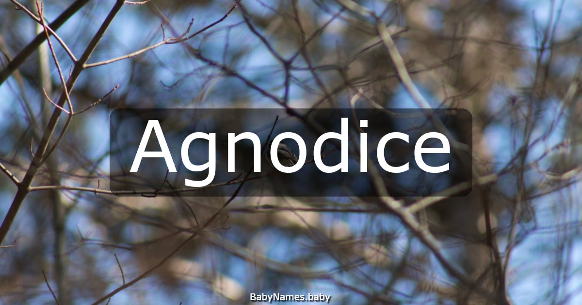 Agnodice