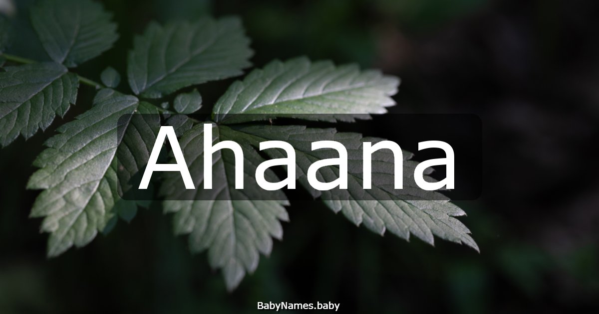 Ahaana