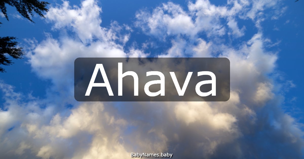 Ahava