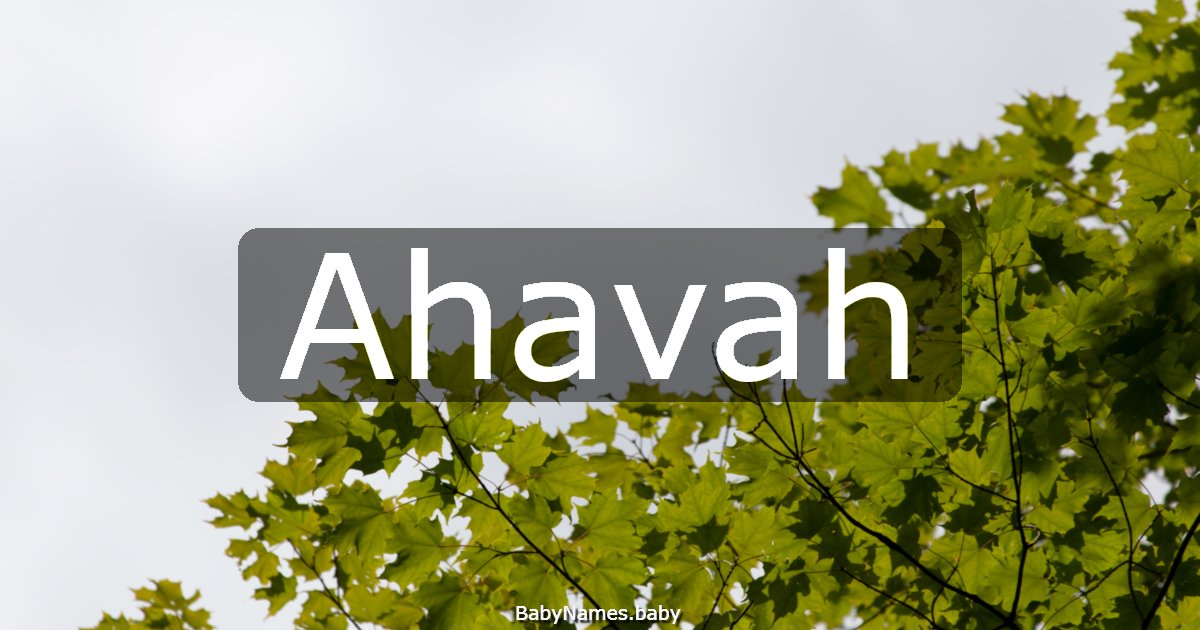 Ahavah