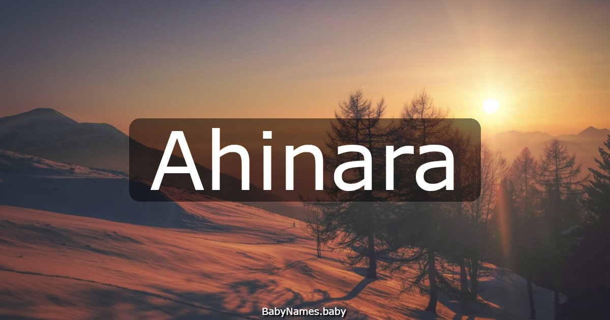 Ahinara