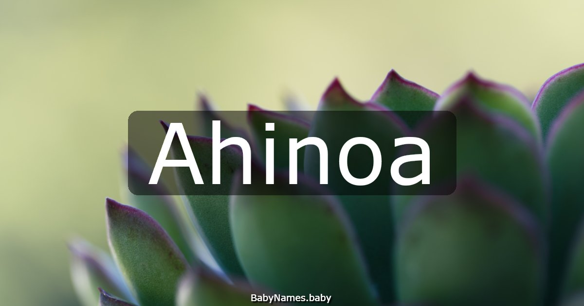 Ahinoa