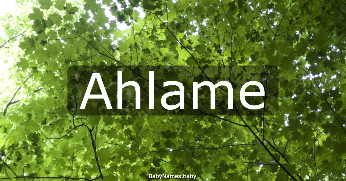 Ahlame