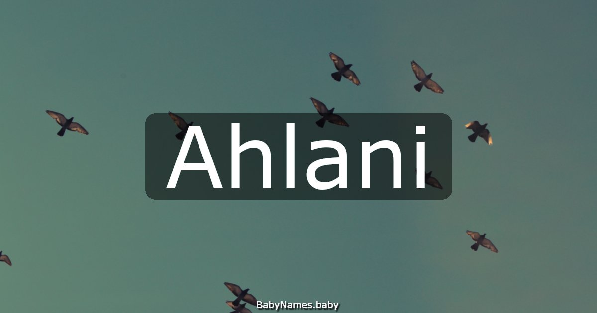 Ahlani