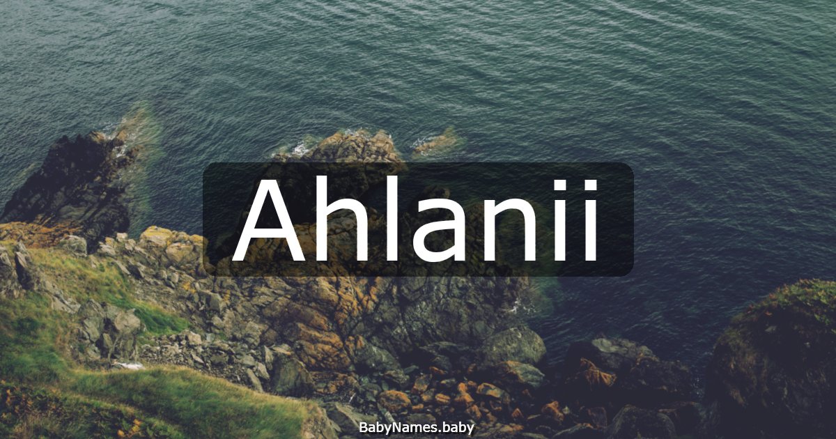 Ahlanii