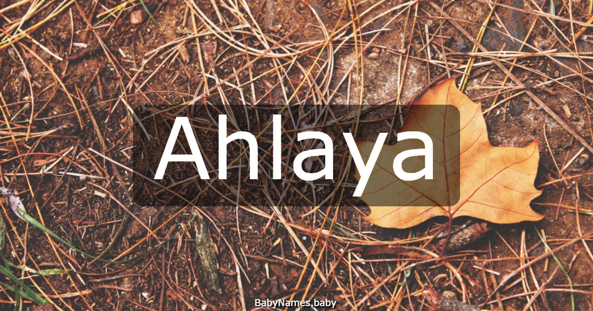 Ahlaya