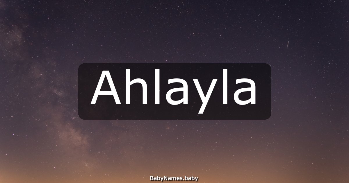 Ahlayla