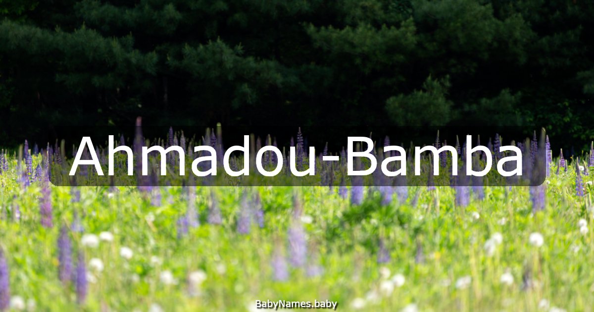 Ahmadou-Bamba