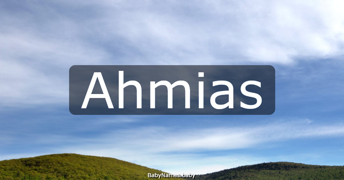 Ahmias