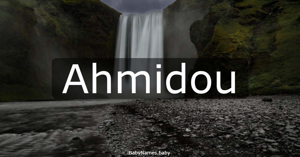 Ahmidou