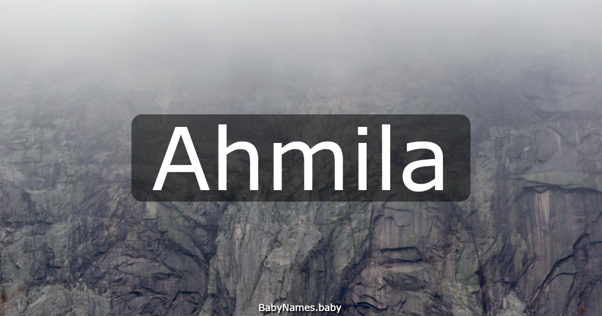 Ahmila