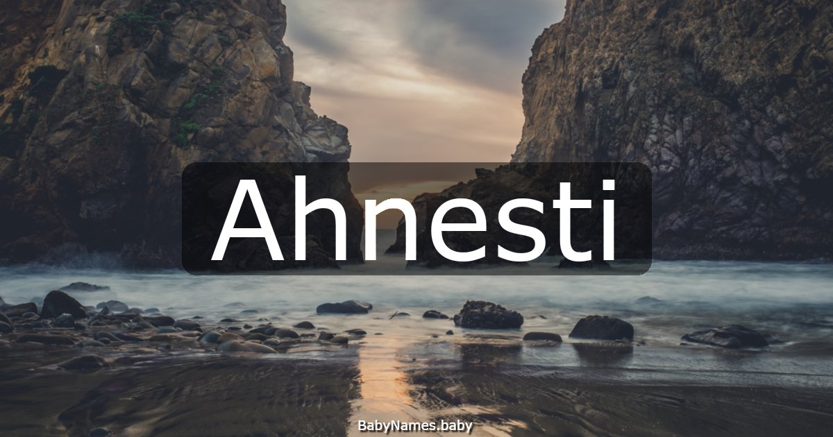 Ahnesti