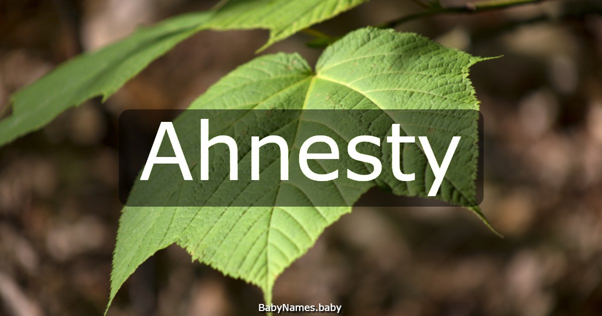 Ahnesty