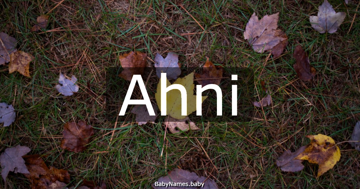Ahni