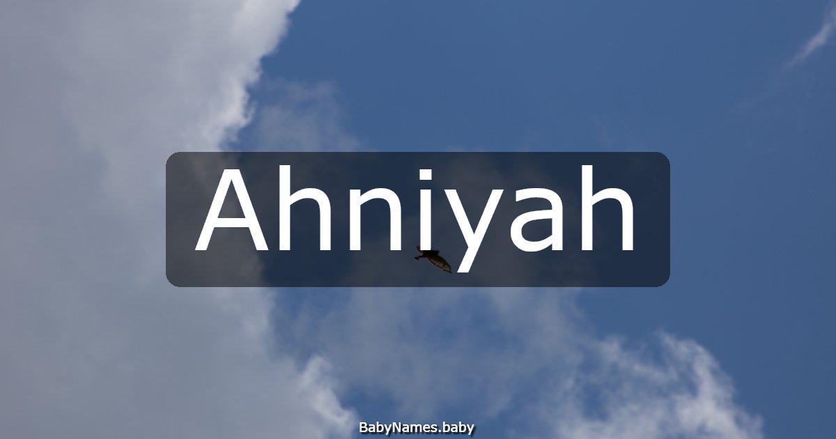Ahniyah