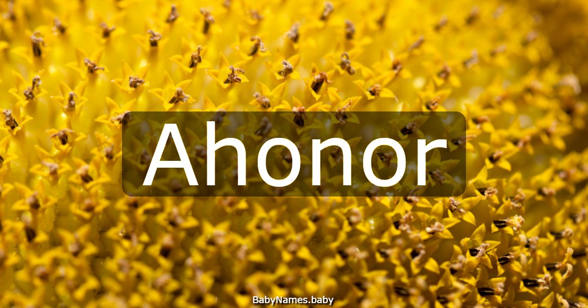 Ahonor
