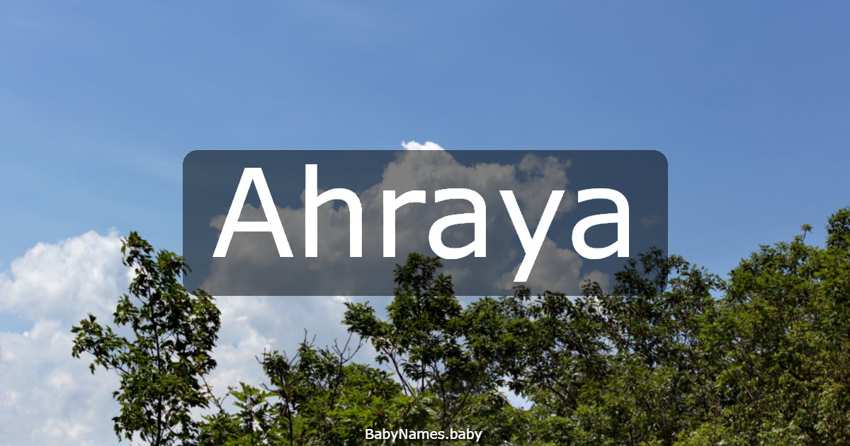 Ahraya