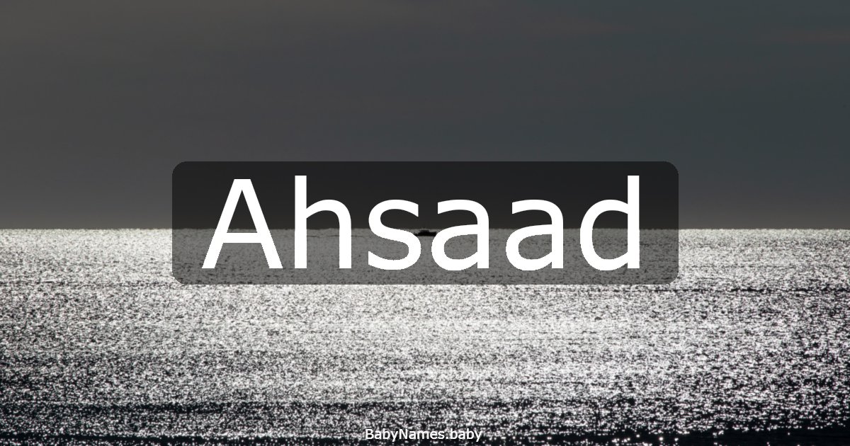 Ahsaad