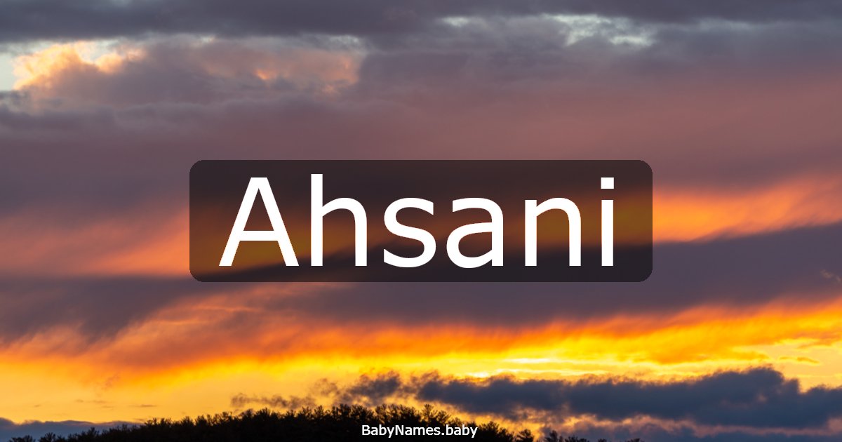 Ahsani