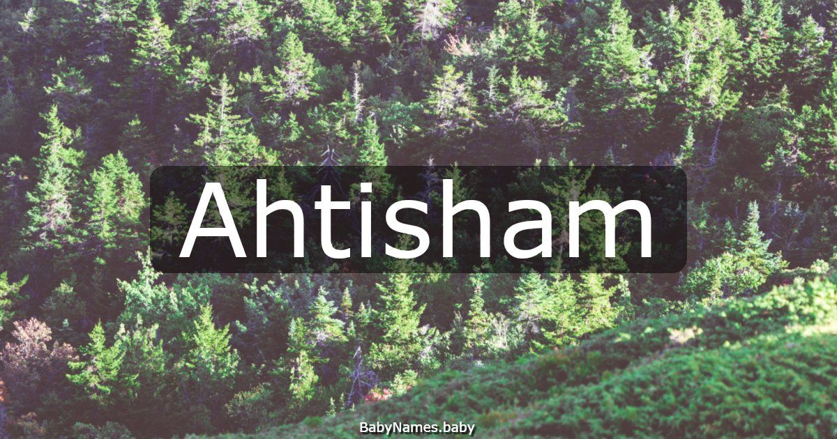 Ahtisham