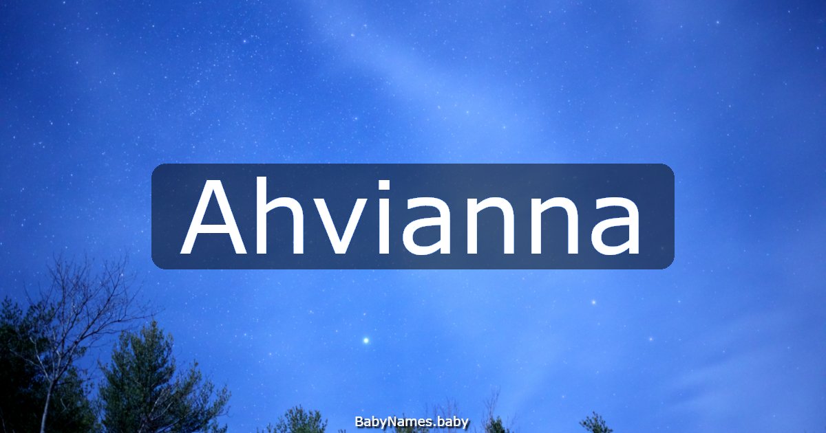 Ahvianna