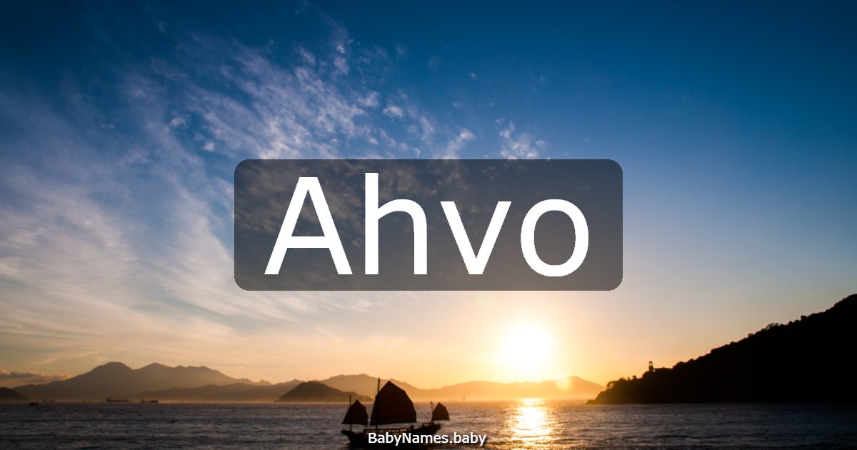 Ahvo