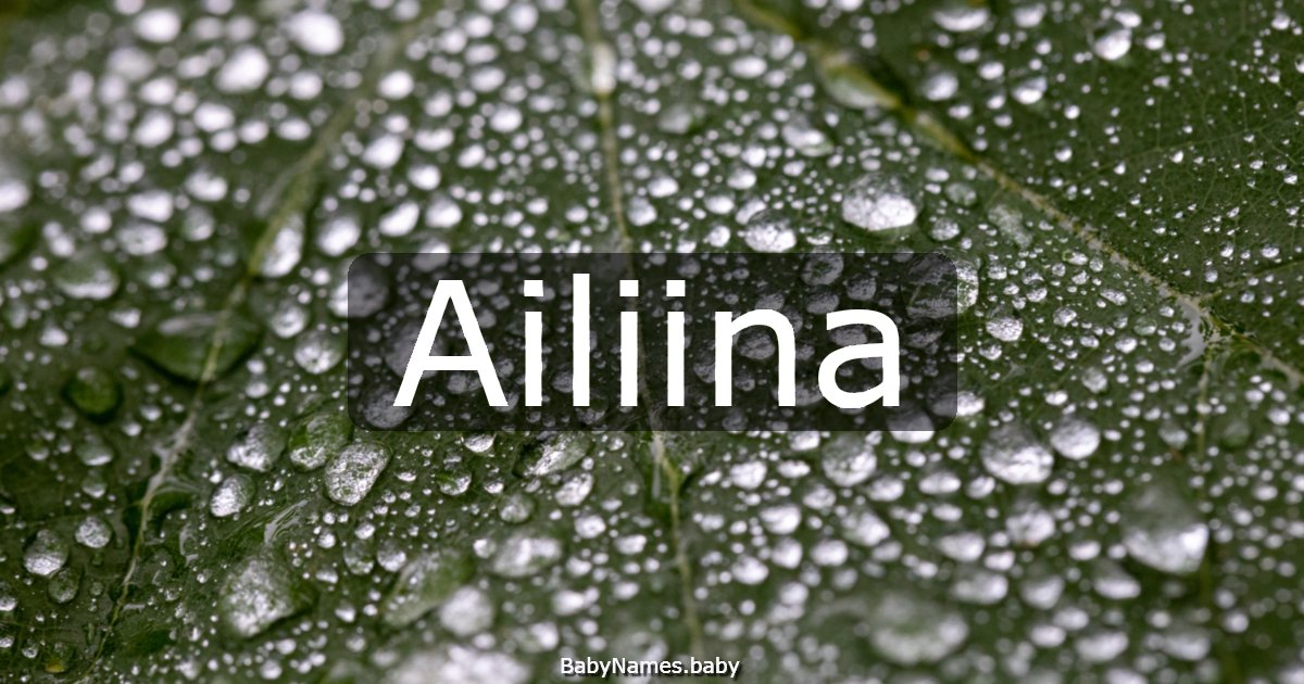 Ailiina