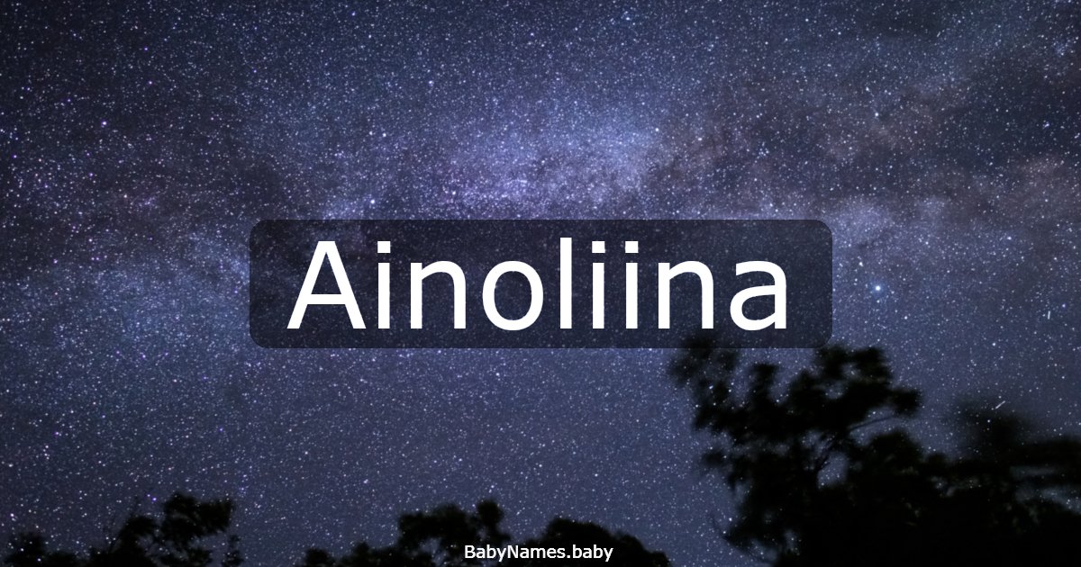 Ainoliina