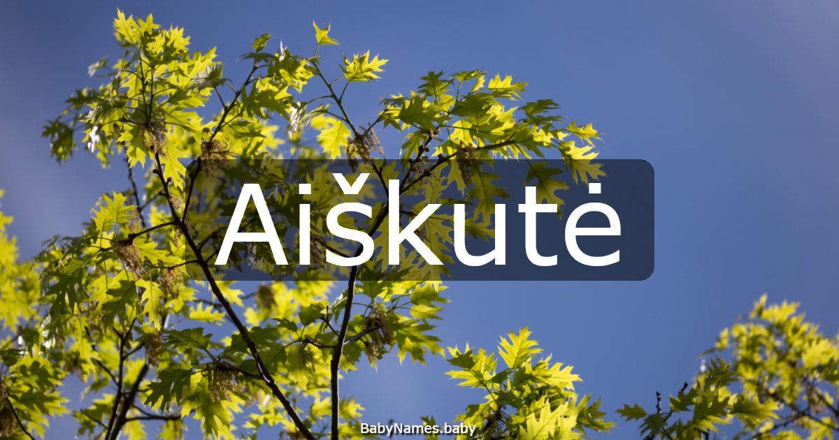 Aiškutė
