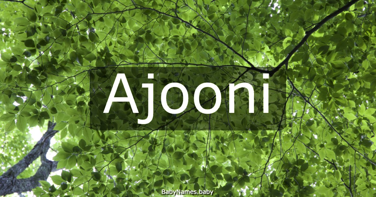 Ajooni