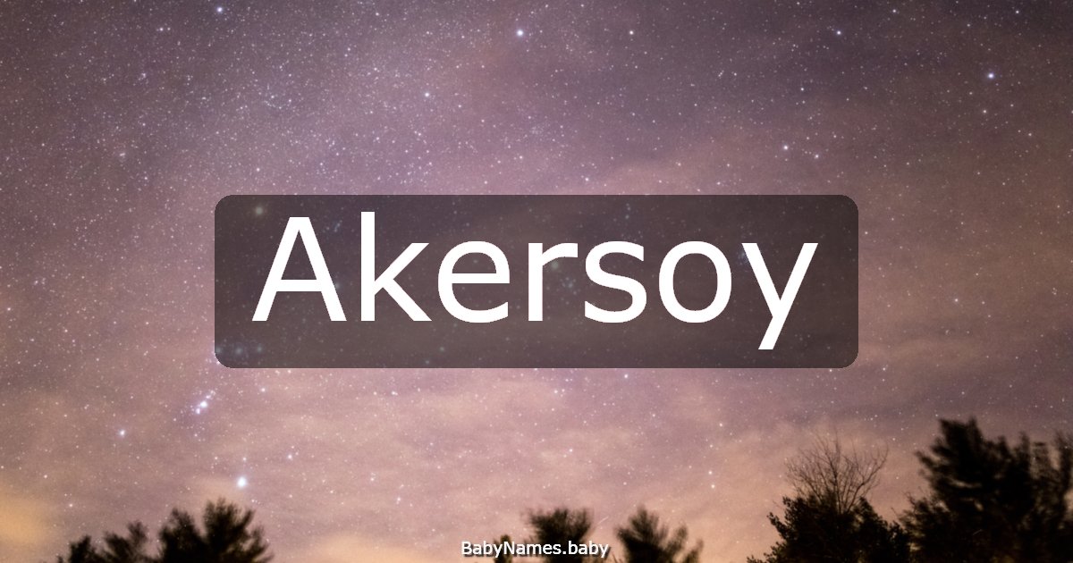 Akersoy