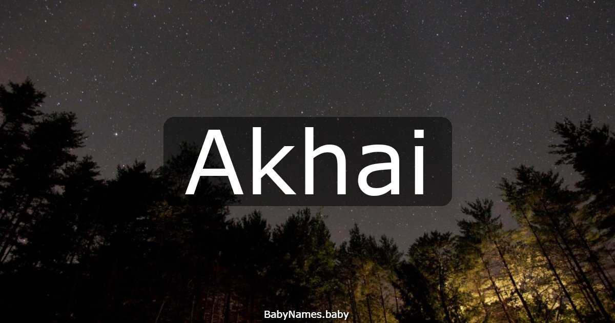 Akhai