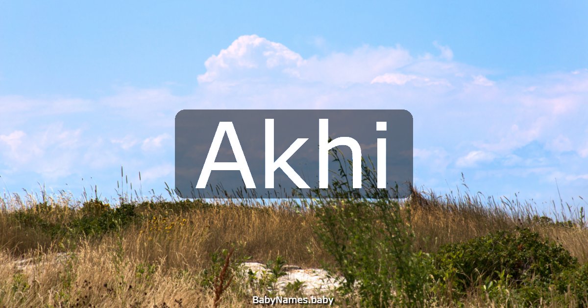 Akhi
