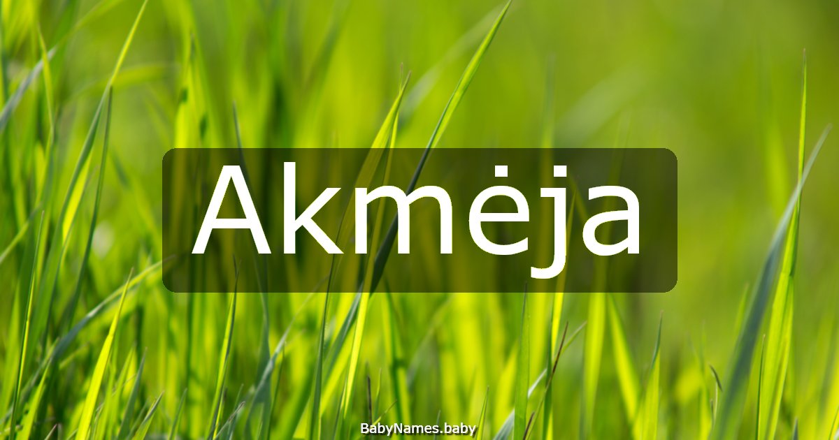 Akmėja