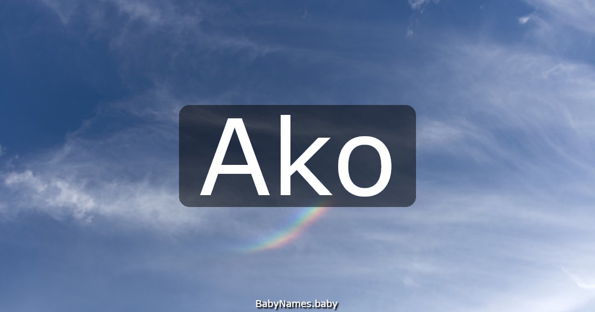 Ako