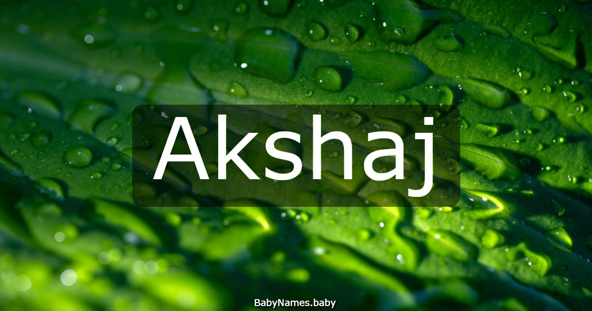 Akshaj