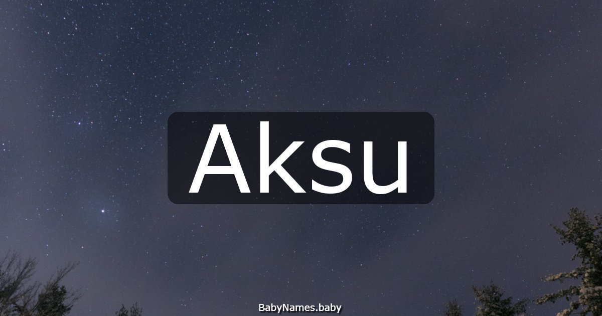 Aksu
