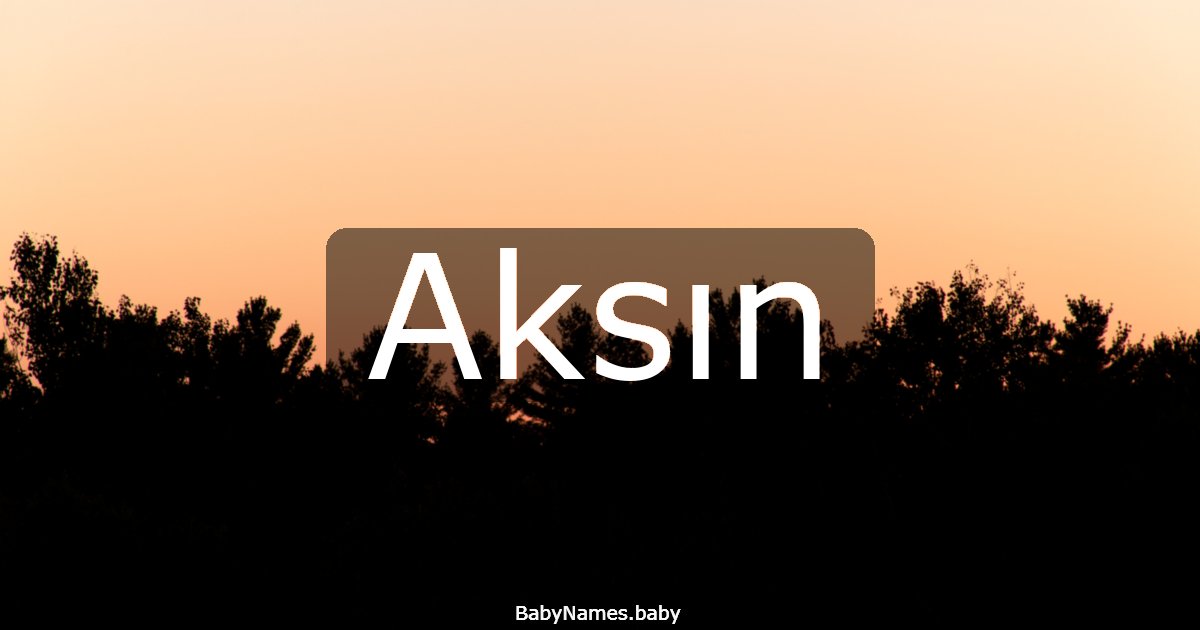 Aksın