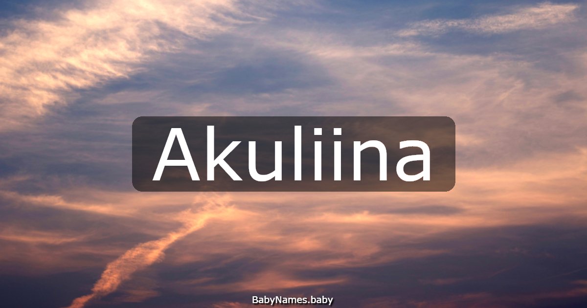 Akuliina