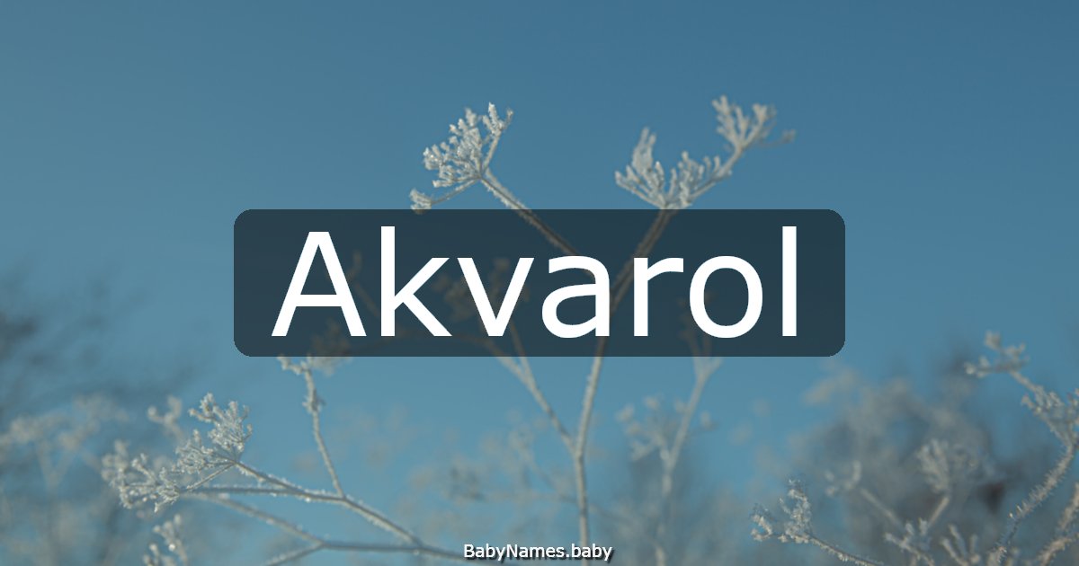 Akvarol