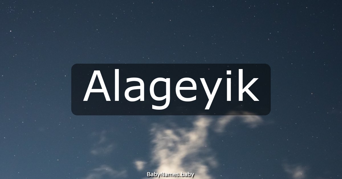 Alageyik