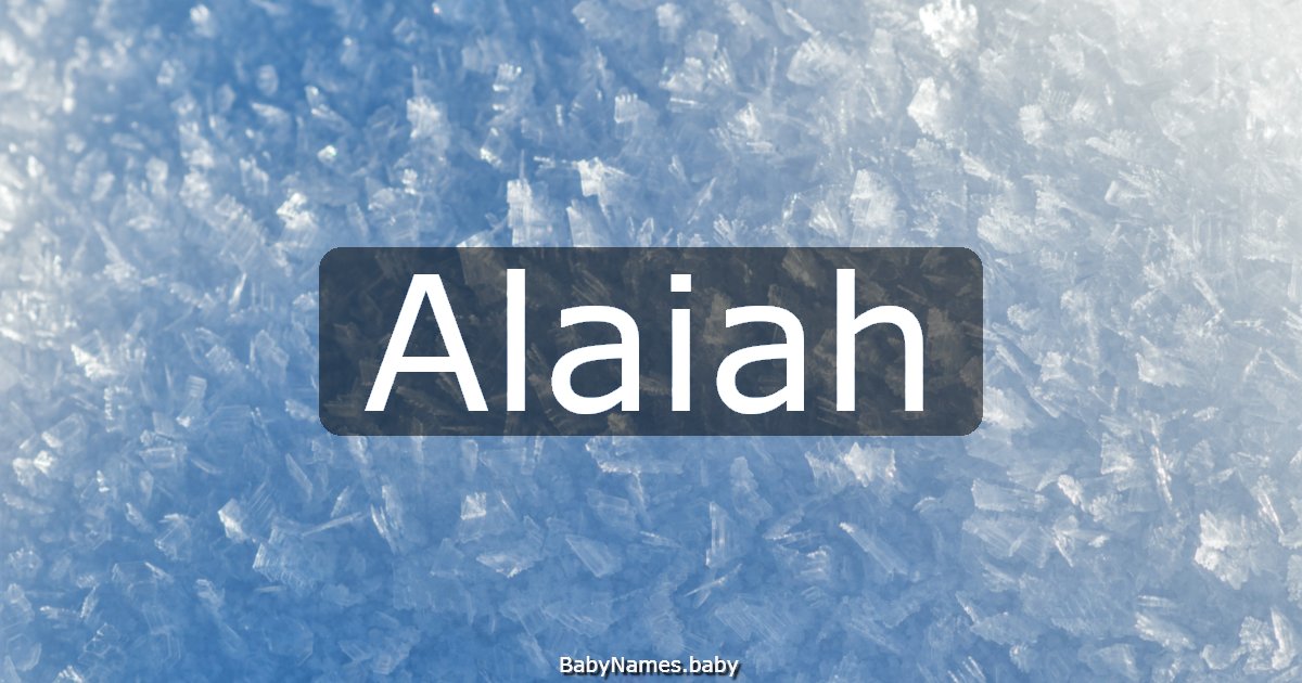 Alaiah