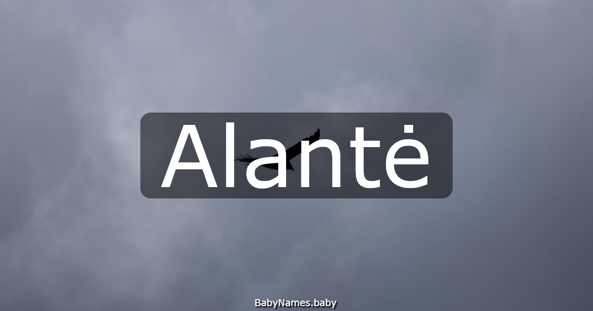Alantė