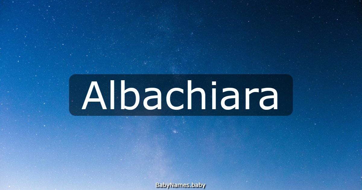 Albachiara