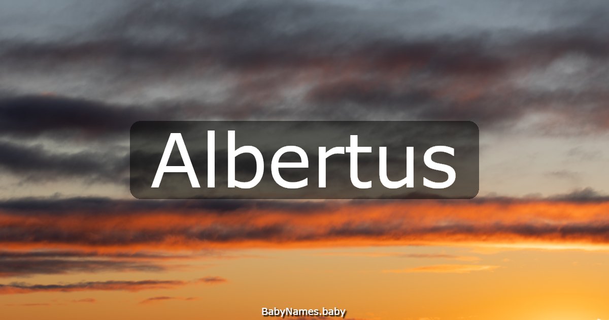 Albertus